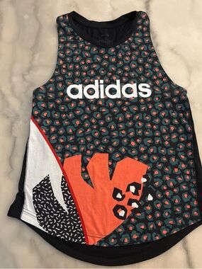 FARM Rio Black, Teal & Orange Graphic Tank Top